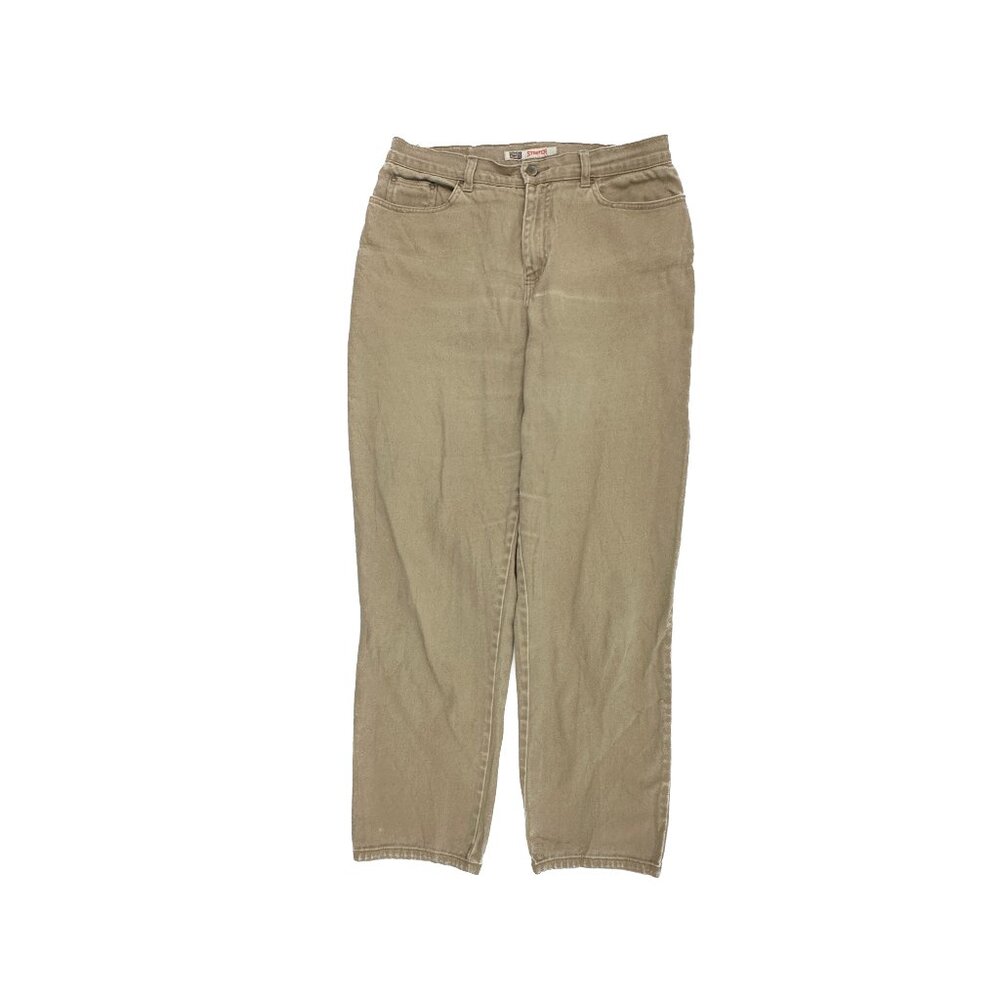 Faded Glory Straight Leg Women's size 12‎ Beige Denim Jeans